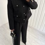 ست مهمونی زنانه کراپ کت و شلوار